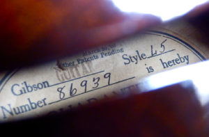 1928 Gibson guitar label